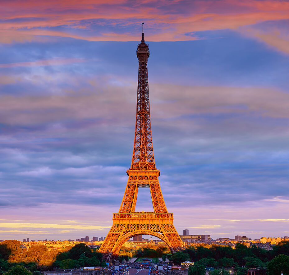 Viaggio su misura in Francia, Parigi con Torre Eiffel vista panoramica