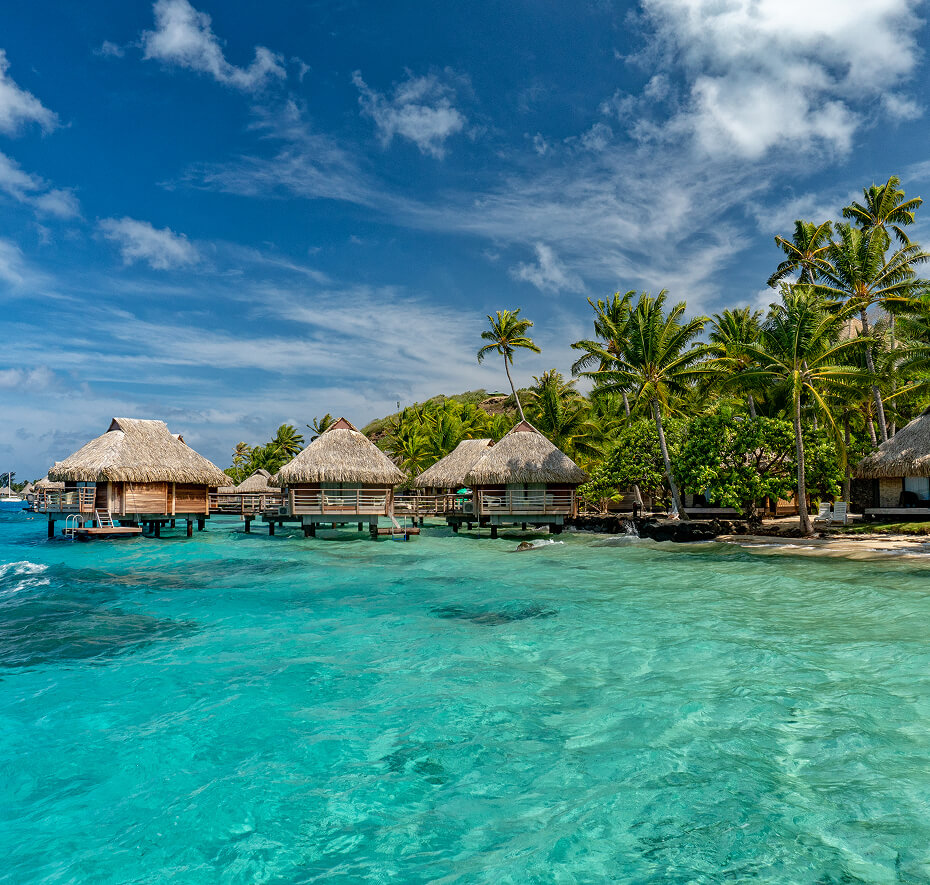Viaggio su misura nelle isole del Pacifico con bungalow sull’acqua