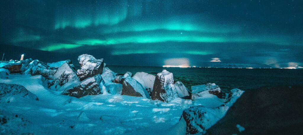 Aurora Boreale in Islanda durante i mesi invernali