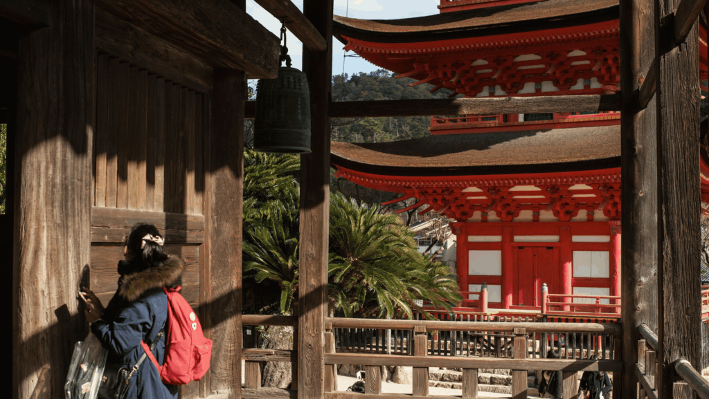padiglione del Santuario di Itsukushima sull'isola di Miyajima